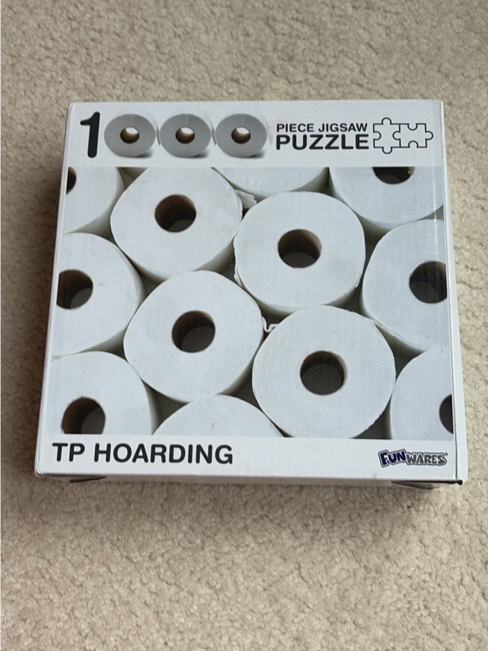 NEW. UNOPENED TP Hoarding 1000-Piece Jigsaw Puzzle - White
